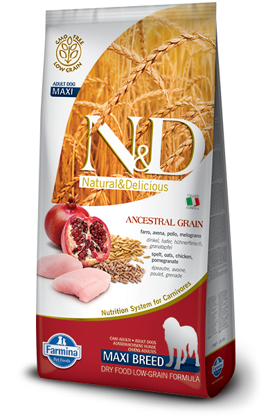 Farmina N&D Low Grain Chicken & Pomegranate Adult Maxi